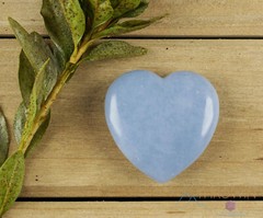 ANGELITE Crystal Heart – Self Care, Mom Gift, Home Decor, Healing Stones, E0163