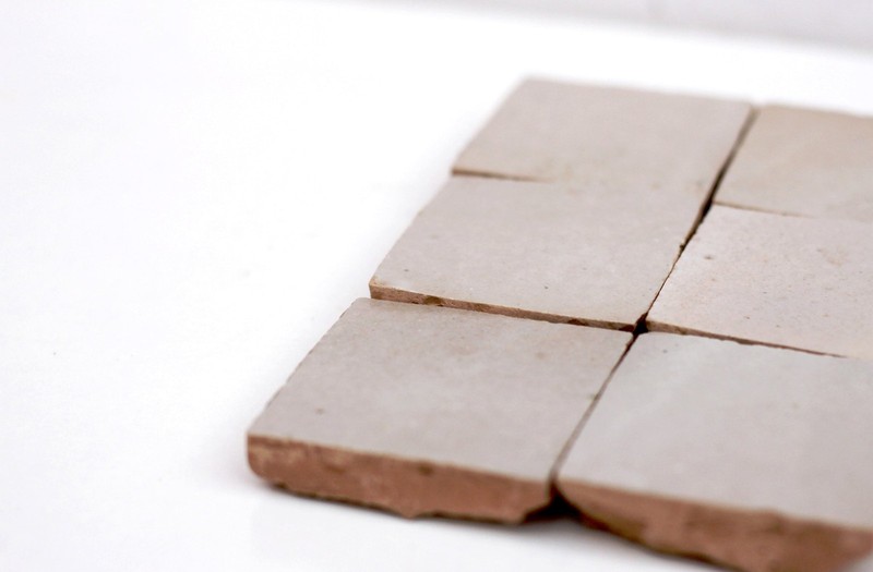 Geometric Triangle Cut Zellige Tile gallery