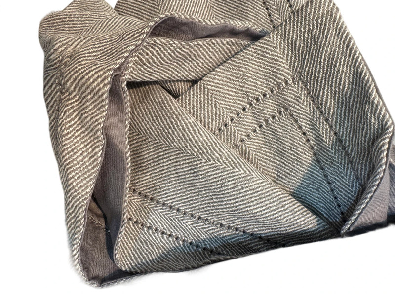 Fieldcrest Luxury Herringbone Tablecloth Gray Linen Blend Hemstitch 60" x 102" gallery