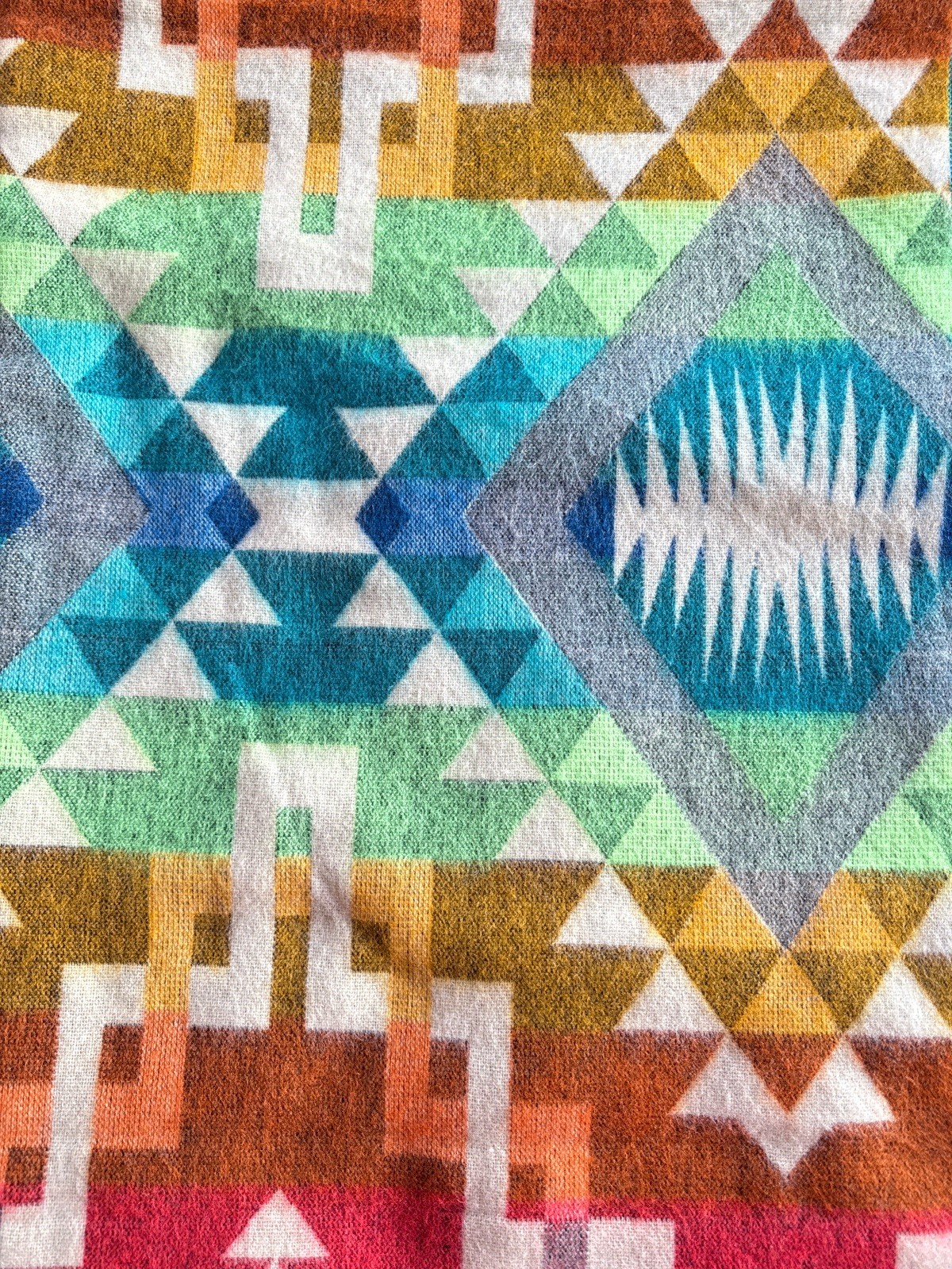 Alpaca Blanket - Cozy Colorful Native Pattern Throw - Made in Ecuador - 202617 gallery