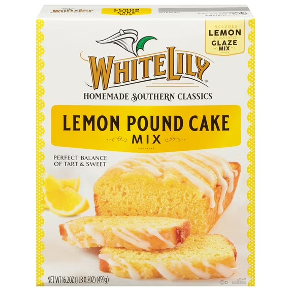 (4 pack) White Lily Lemon Pound Cake Mix, 16.2 OZ Box gallery