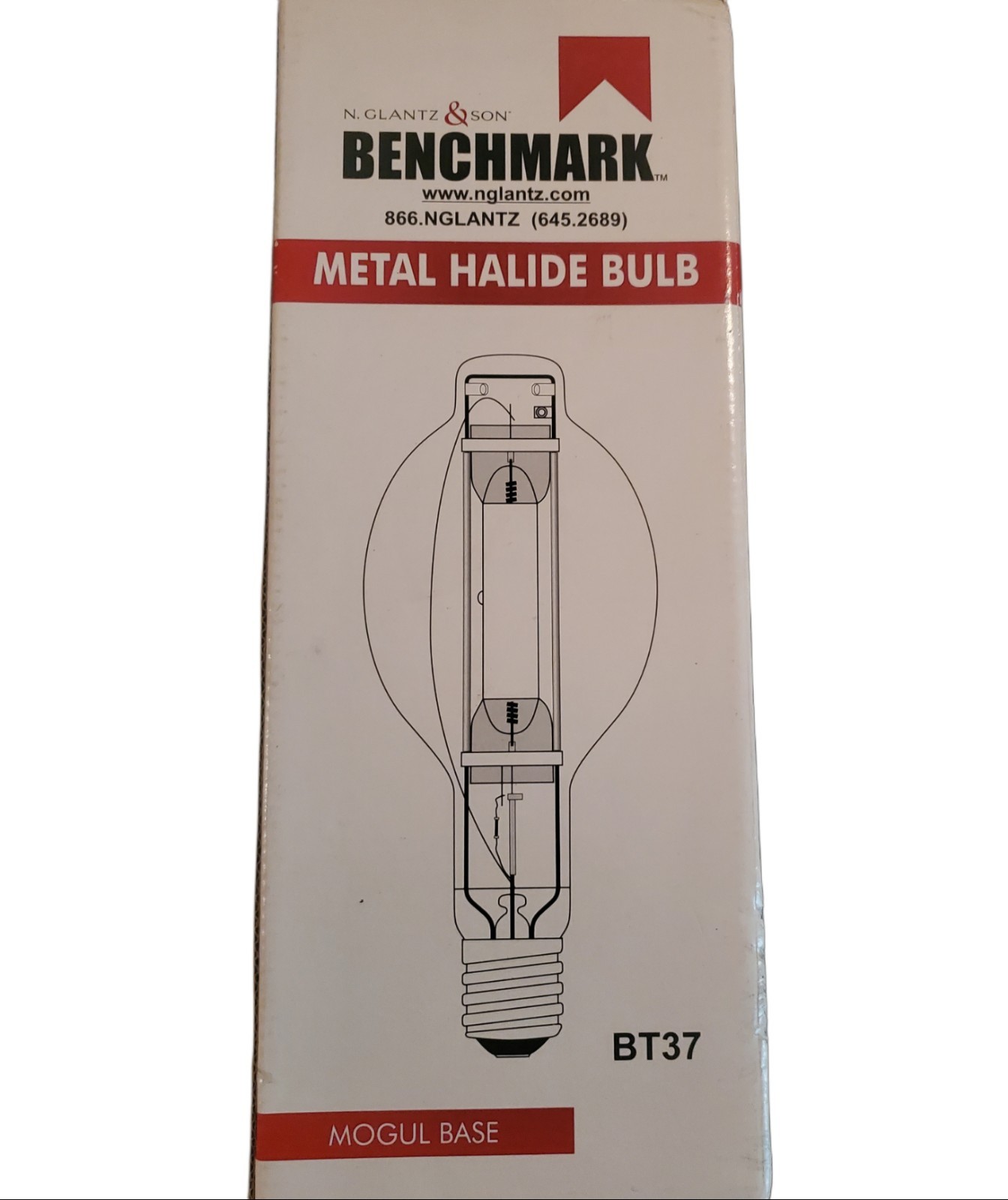 1000 Watt N. Galantz & Son Benchmark Metal Halide Bulb BT37 E39 Mogul Base - NIB gallery