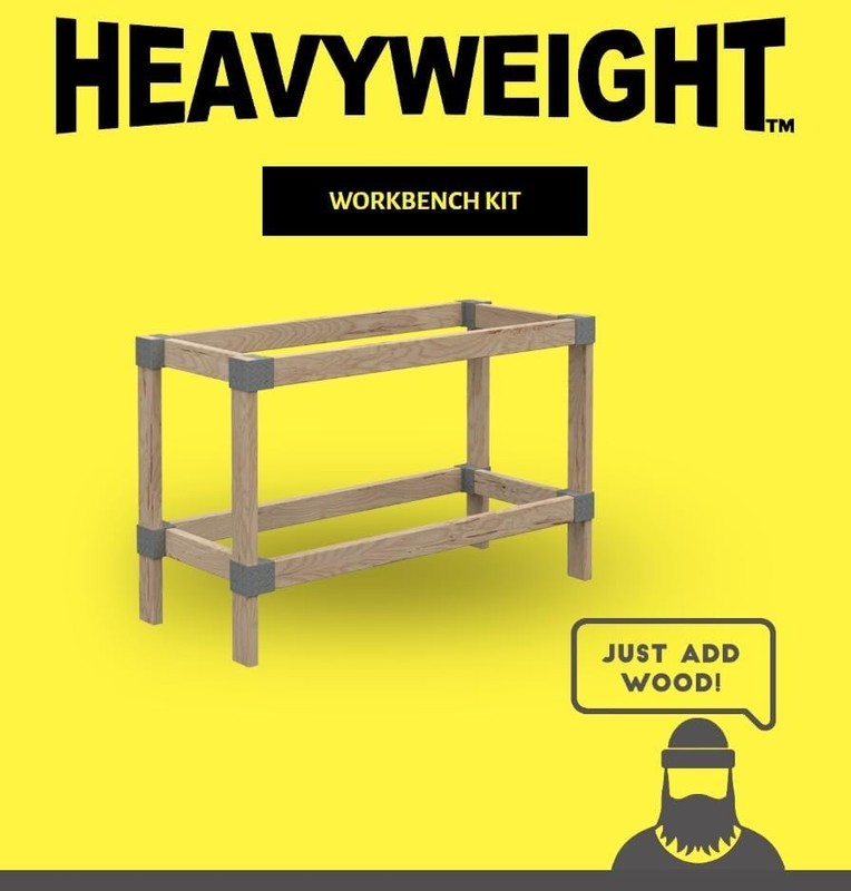 Durable 500 lb Capacity Heavyweight Workbench Kit - 24" x 48" for DIY Builders gallery