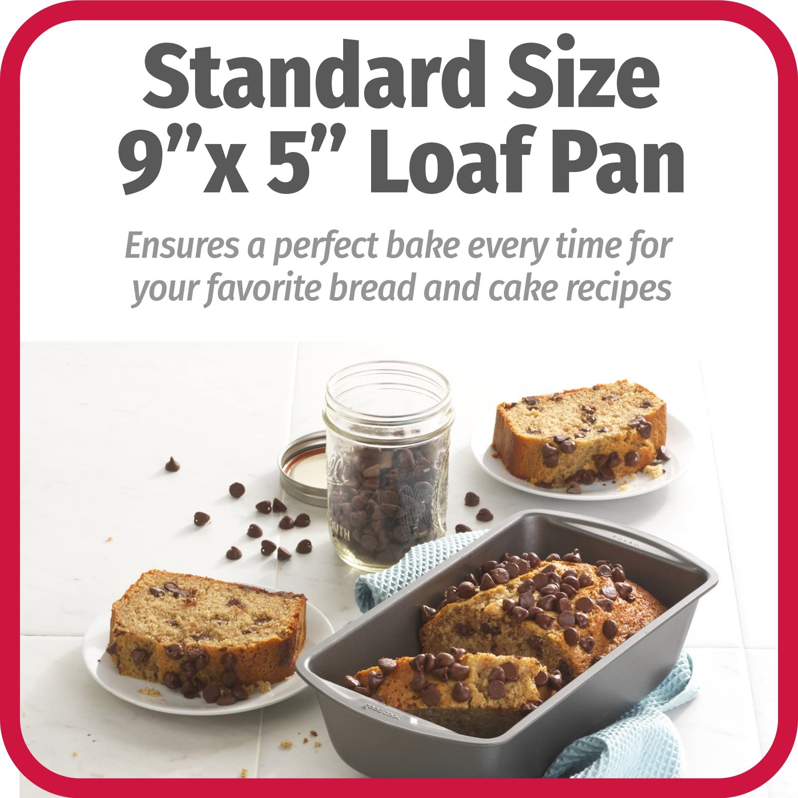 GoodCook Nonstick Loaf Pan HeavyDuty Steel Bakeware with EasyClean NonStick C... gallery