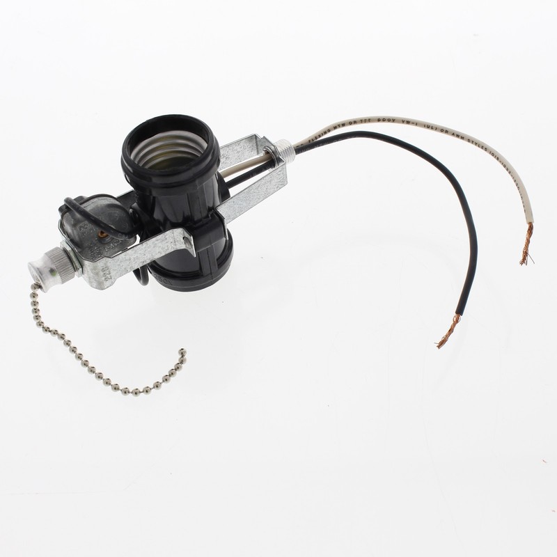 Leviton 4017-D4F 2-Light Socket Cluster Pull Chain Lampholder 660W 125/250V 1A T gallery