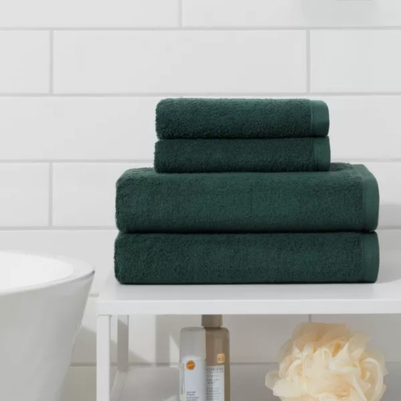 4pk Antimicrobial Assorted Bath and Hand Towel Set gallery