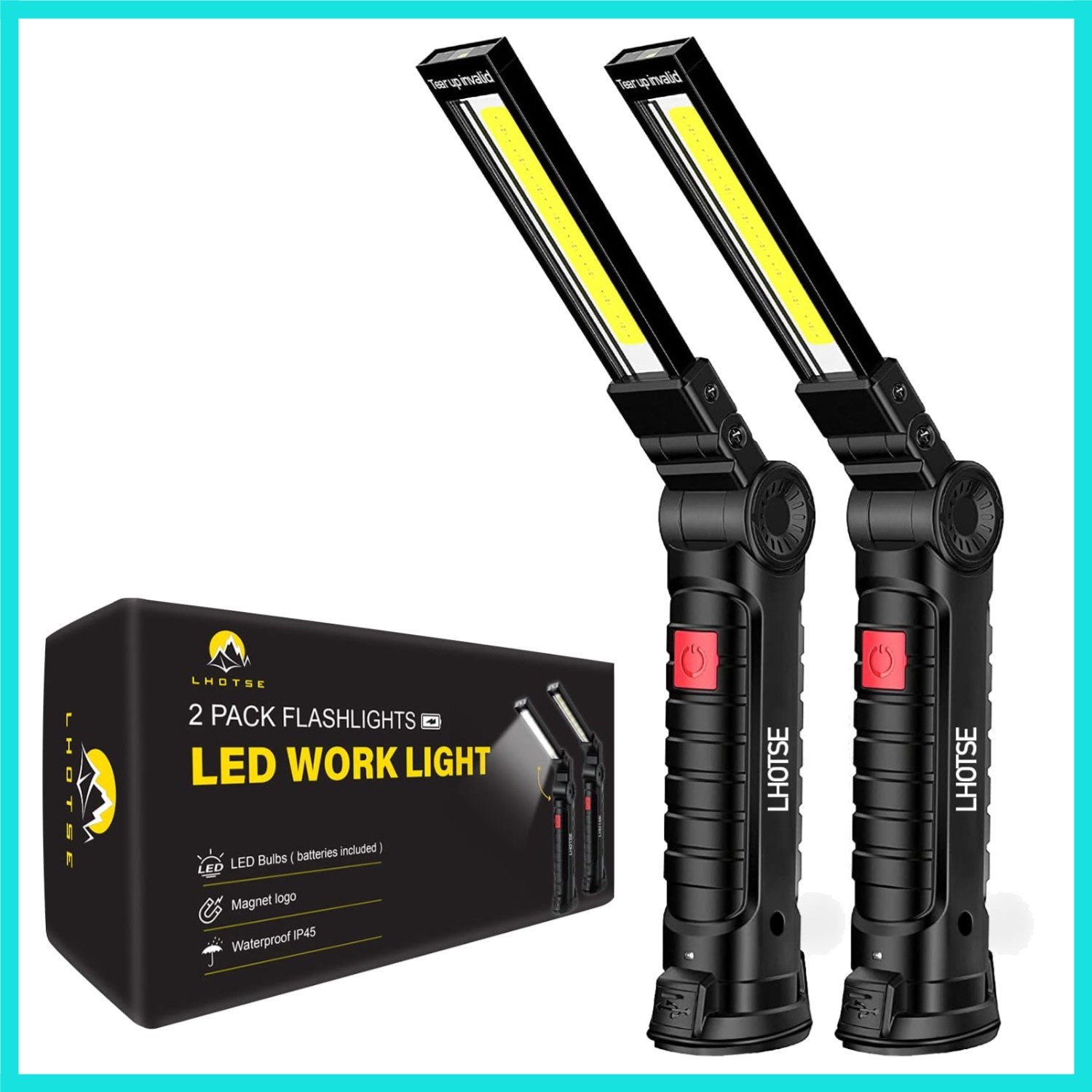 Tool Gifts for Men Dad Him, Rechargeable Work Lights, LED Work Light with Mag... gallery