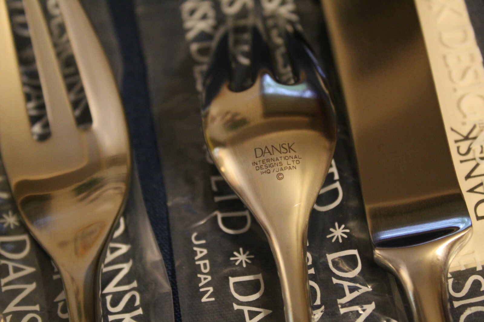 Dansk Stainless ANVIL Open Stock Unused 18/8 IHQ Satin Flatware Japan gallery