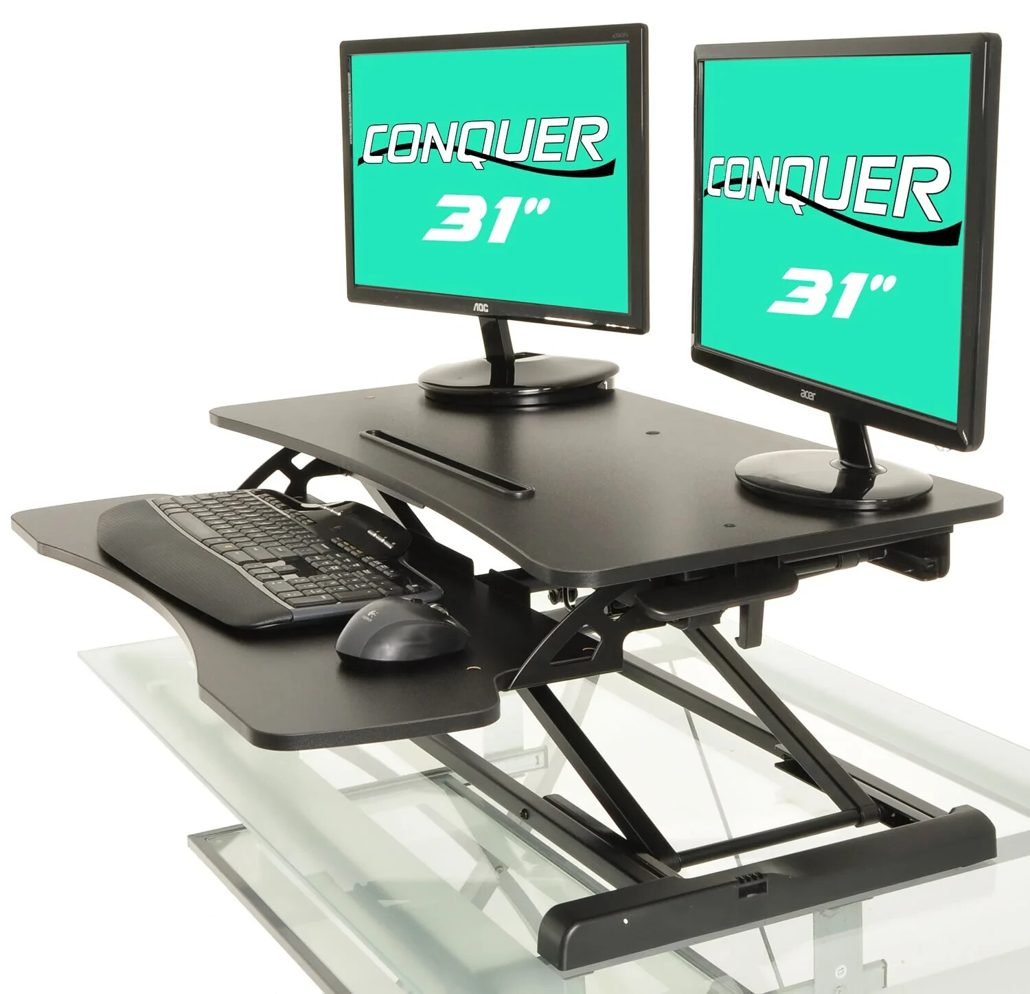 Conquer Adjustable Standing Desk Sit to Stand Workstation 31.5" gallery