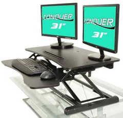 Conquer Adjustable Standing Desk Sit to Stand Workstation 31.5″