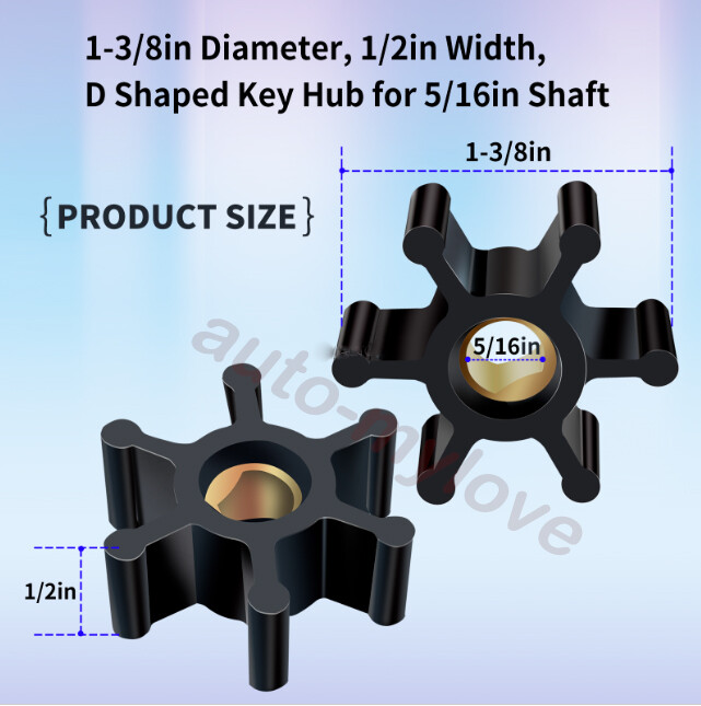 Utility Water Pump Impeller for Transfer Water Pump 1/10th HP & 1/12th HP AC/DC gallery