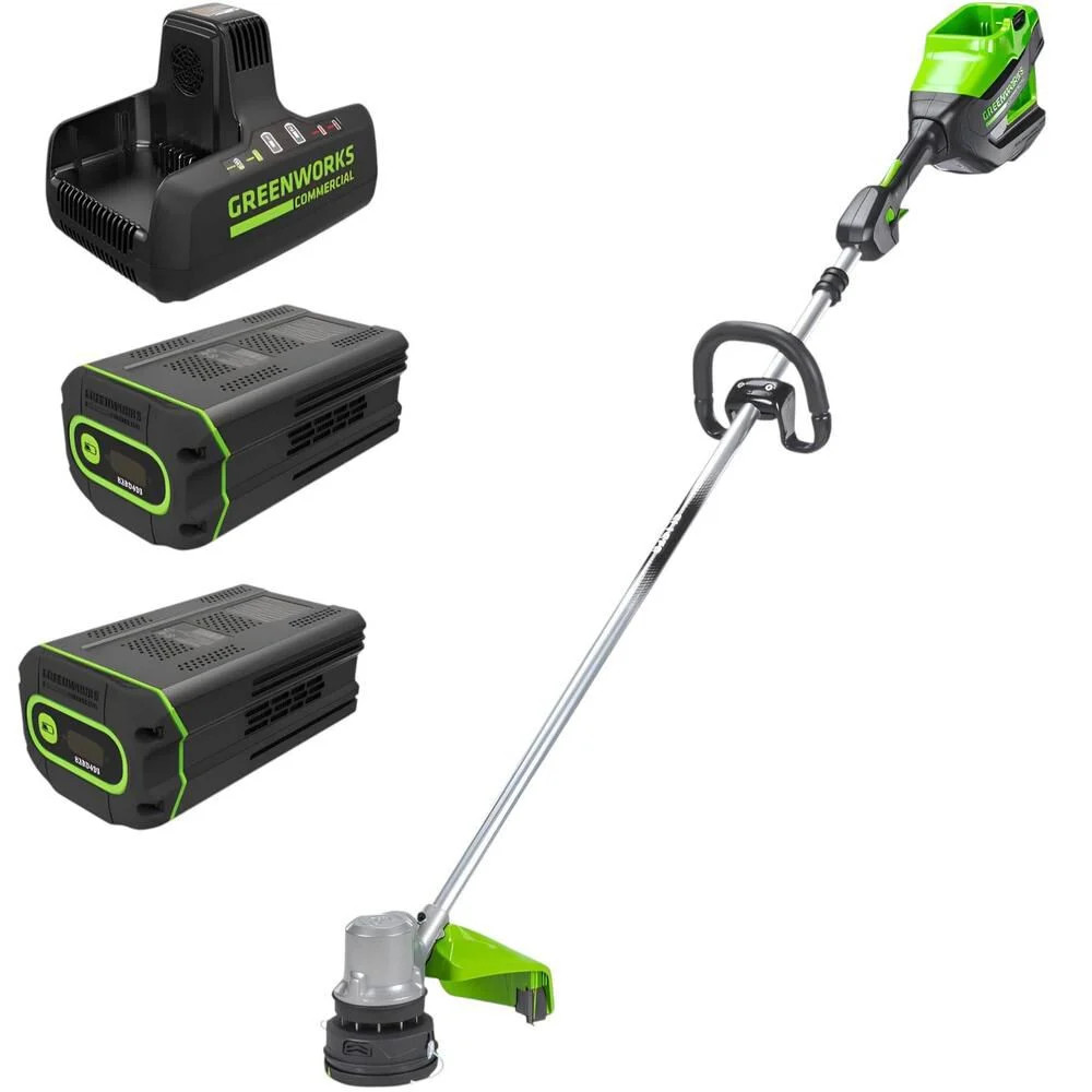Greenworks 82V 16 Inch Brushless String Trimmer 1.5Kw Kit With Two 2.5 Ah gallery