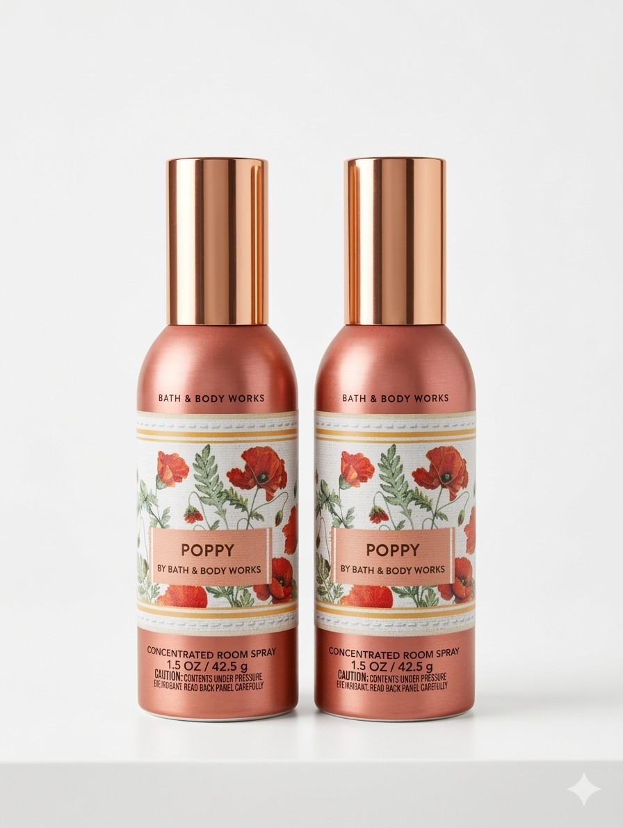 *New Release* Bath & Body Works Poppy Concentrated Room Spray Set Of 2 2026 gallery