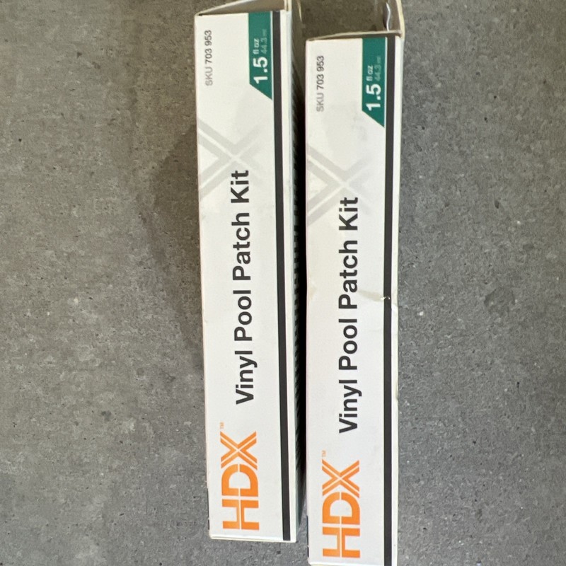 2x HDX Vinyl Pool Patch Kit 1.5 Fl oz Dry Wet Application Adhesive Patch gallery