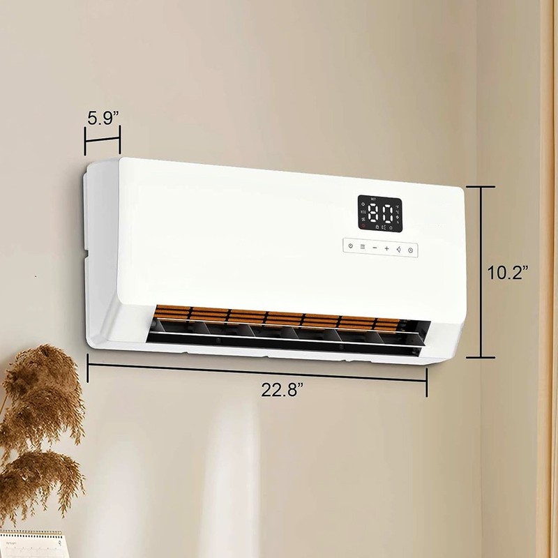 ELECTRIC WALL HEATER 1500W FAST HEATING QUIET REMOTE TIMER ECO MODE OSCILLATION gallery