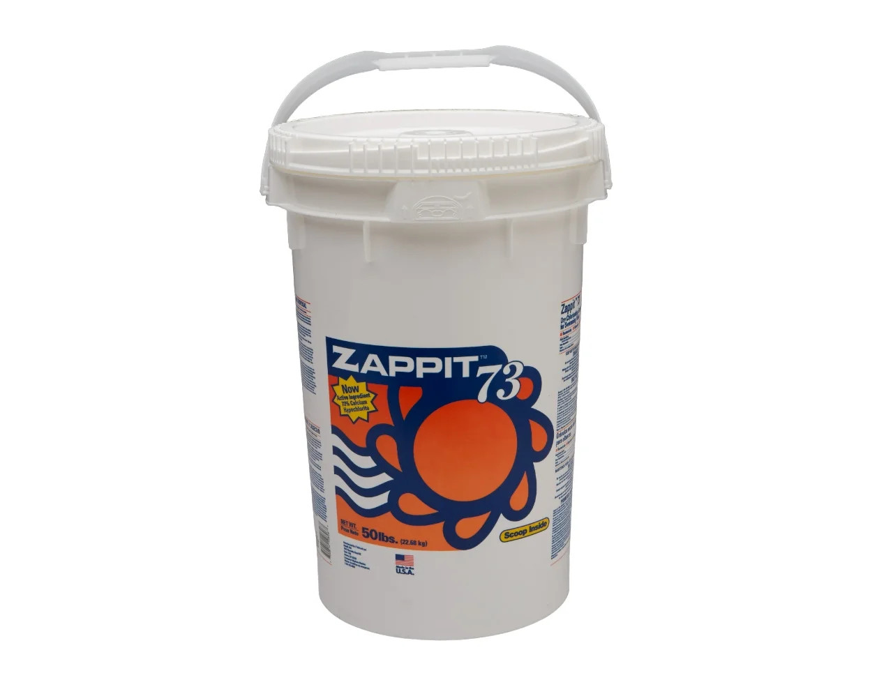 Zappit 73% Super Strength Pro Pool Shock 50 LB Bucket, 70% Available Chlorine gallery
