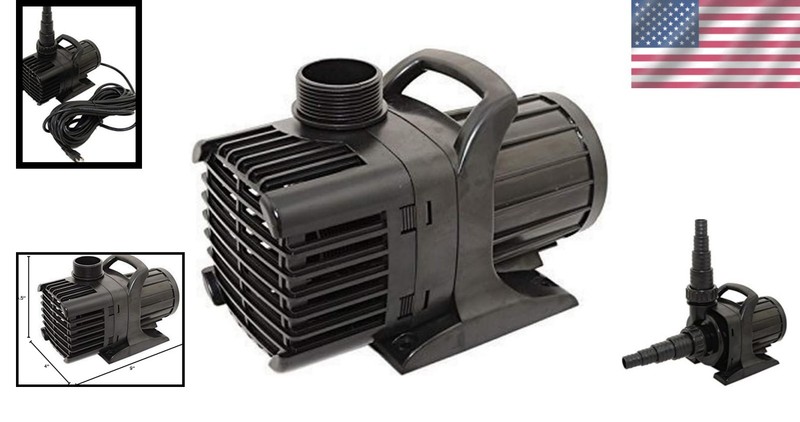 Versatile APP Pond Pump 2000GPH with Hose Adapter - Safe & Efficient Water Flow gallery