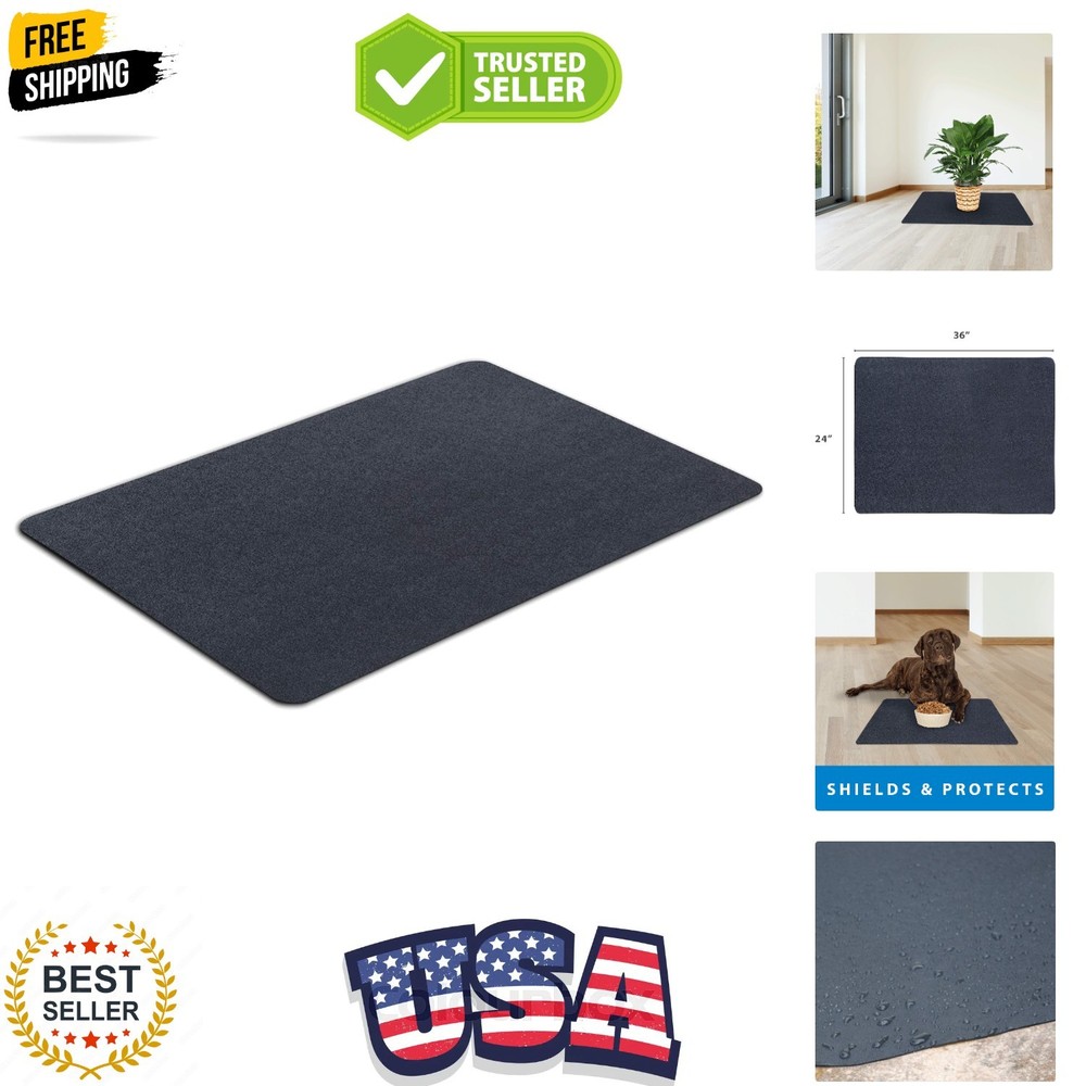 Multi-Purpose Recycled Rubber Floor Mat for Indoor or Outdoor Use, Utility Ma...