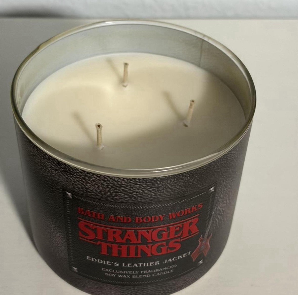 Four Stranger Things Season 4 Candles All Unused Except One. #strangerthings gallery