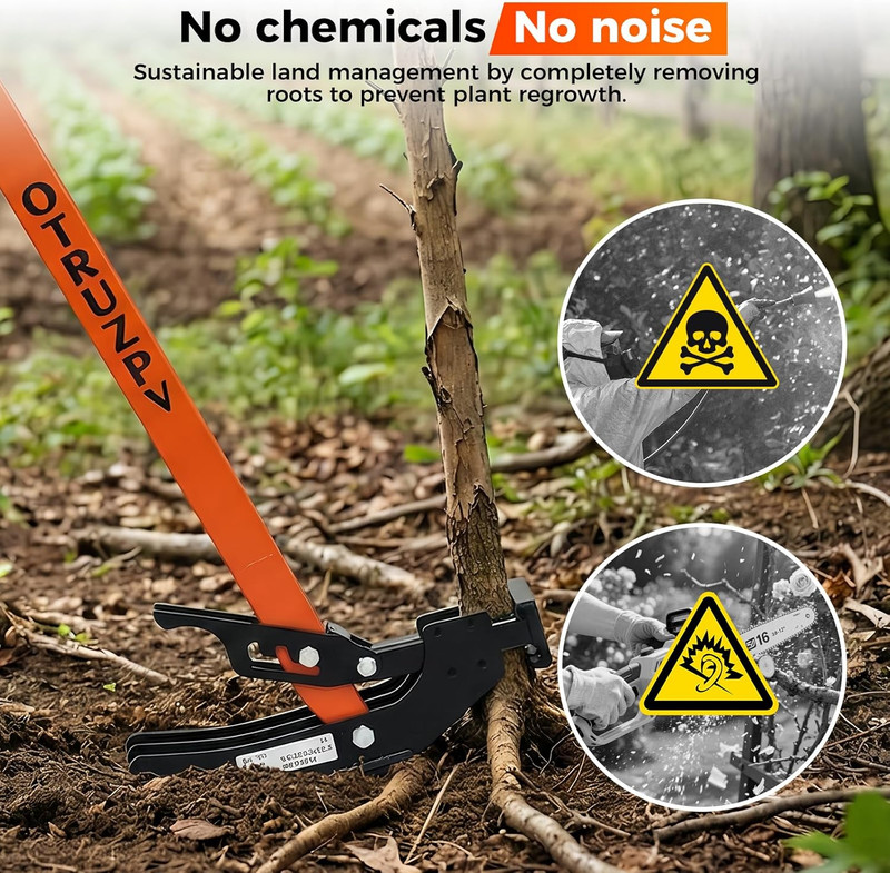 Heavy-Duty Sapling Puller Tool for Roots 1/4"–2" for Shrubs, Vines & Thorns gallery