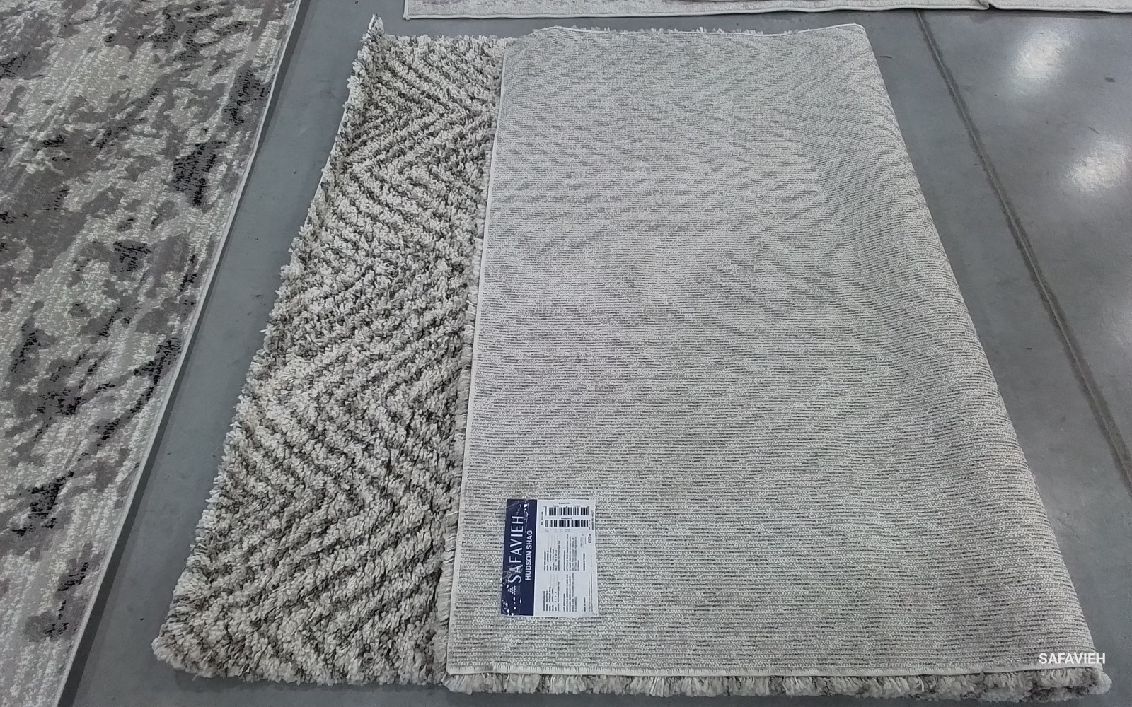 IVORY / GREY 5'-1" x 7'-6" Back Stain Rug, Reduced Price 1172786500 SGH375A-5 gallery