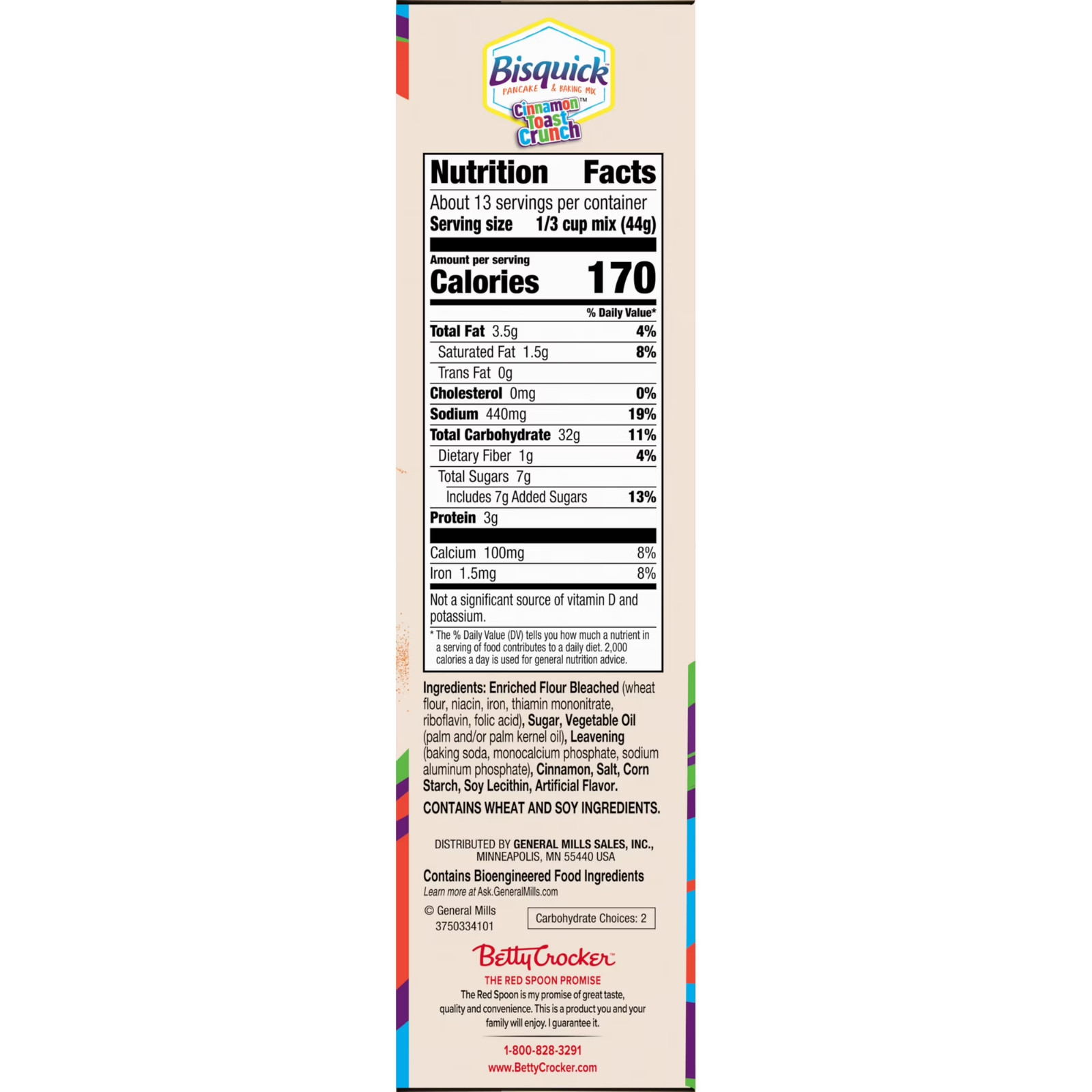 Betty Crocker Bisquick Pancake and Baking Mix, Cinnamon Toast Crunch, 20 oz gallery
