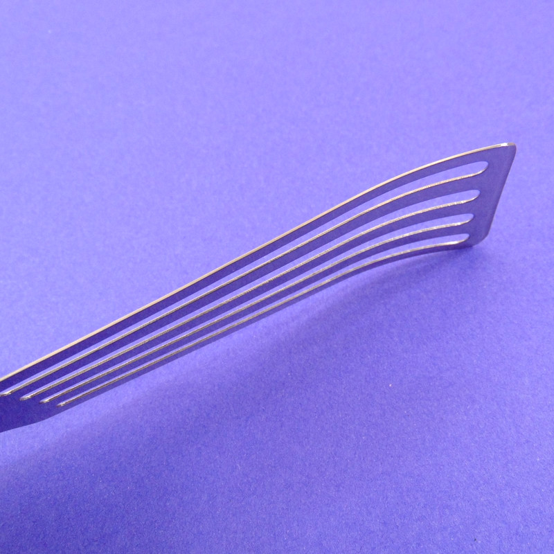 KitchenAid Angled Turner Thin Spatula Stainless Steel Slotted Black Handle New gallery