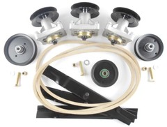 Hustler Raptor 52″ Ultimate Deck Rebuild Kit, Spindles, Pulleys, Blades, Idlers