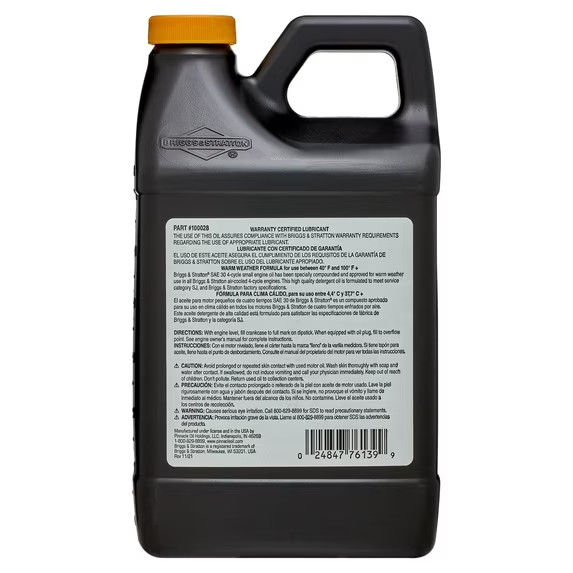 Briggs & Stratton 4-Cycle 48 oz Small Engine Oil SAE 30 ( Pack of 2 ) NEW gallery