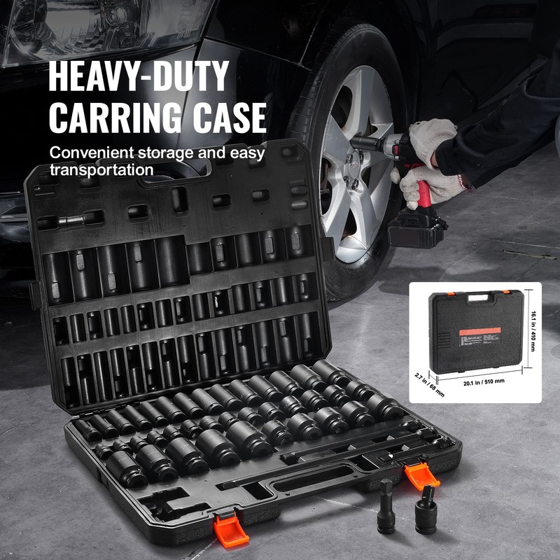 1/2in Drive 43-Pc Impact Socket Set SAE 3/8in-1-1/2in gallery