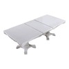 Zenie Dining Table-Extension Leaf-77-95 Inch-Classic White Solid Wood gallery