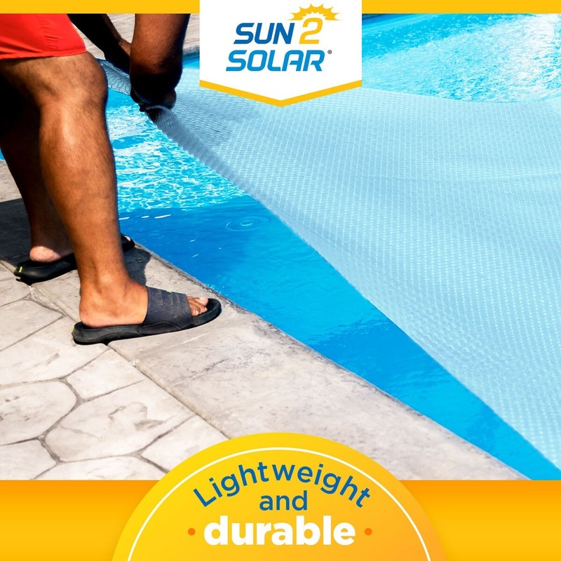 Sun2Solar Rectangular Swimming Pool Solar Cover 1600 Series Blanket w/ Grommets gallery