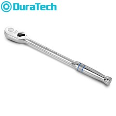 DURATECH Extra Long Handle 1/4-Inch Drive Ratchet, 90-Tooth with 8″ Handle