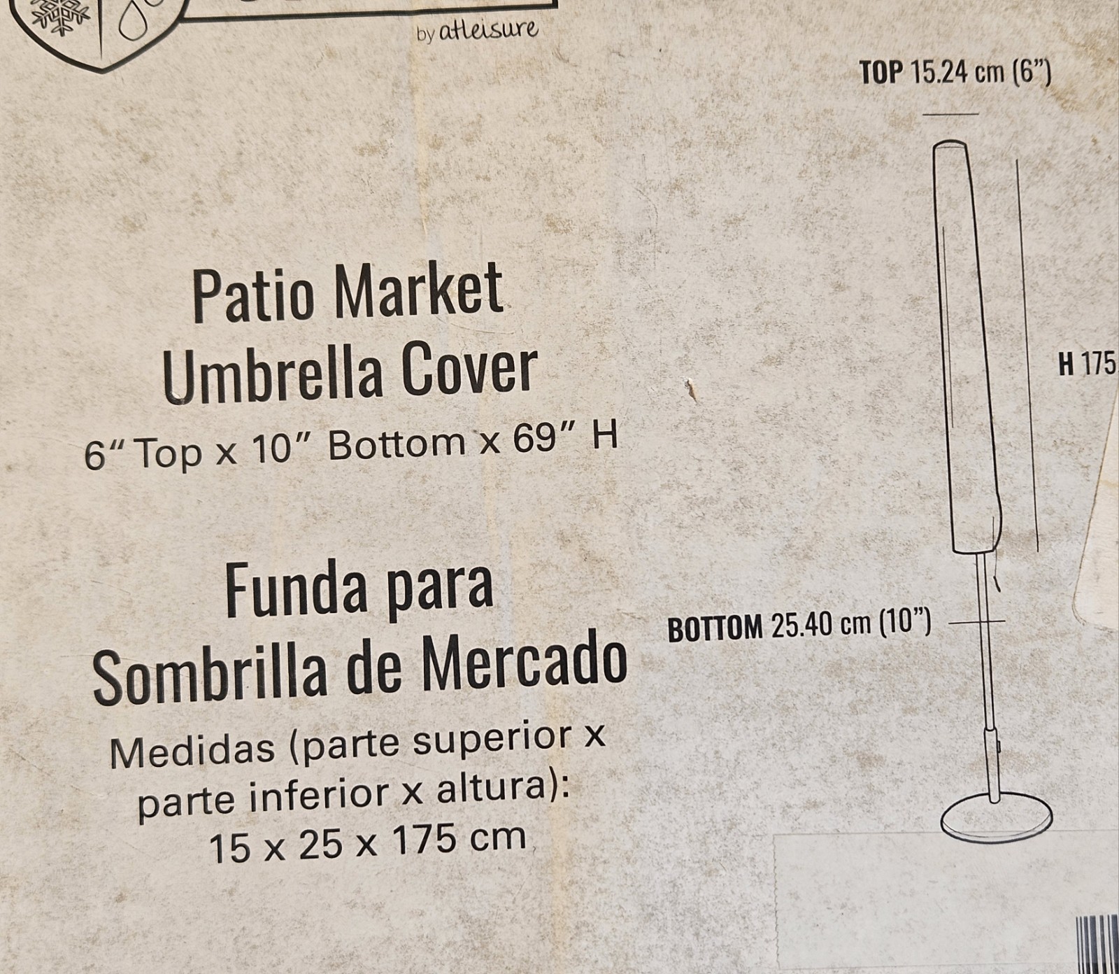Seasons Sentry Vinyl(durable) Umbrella Cover Standard 6x10x69 in CVU01919 gallery