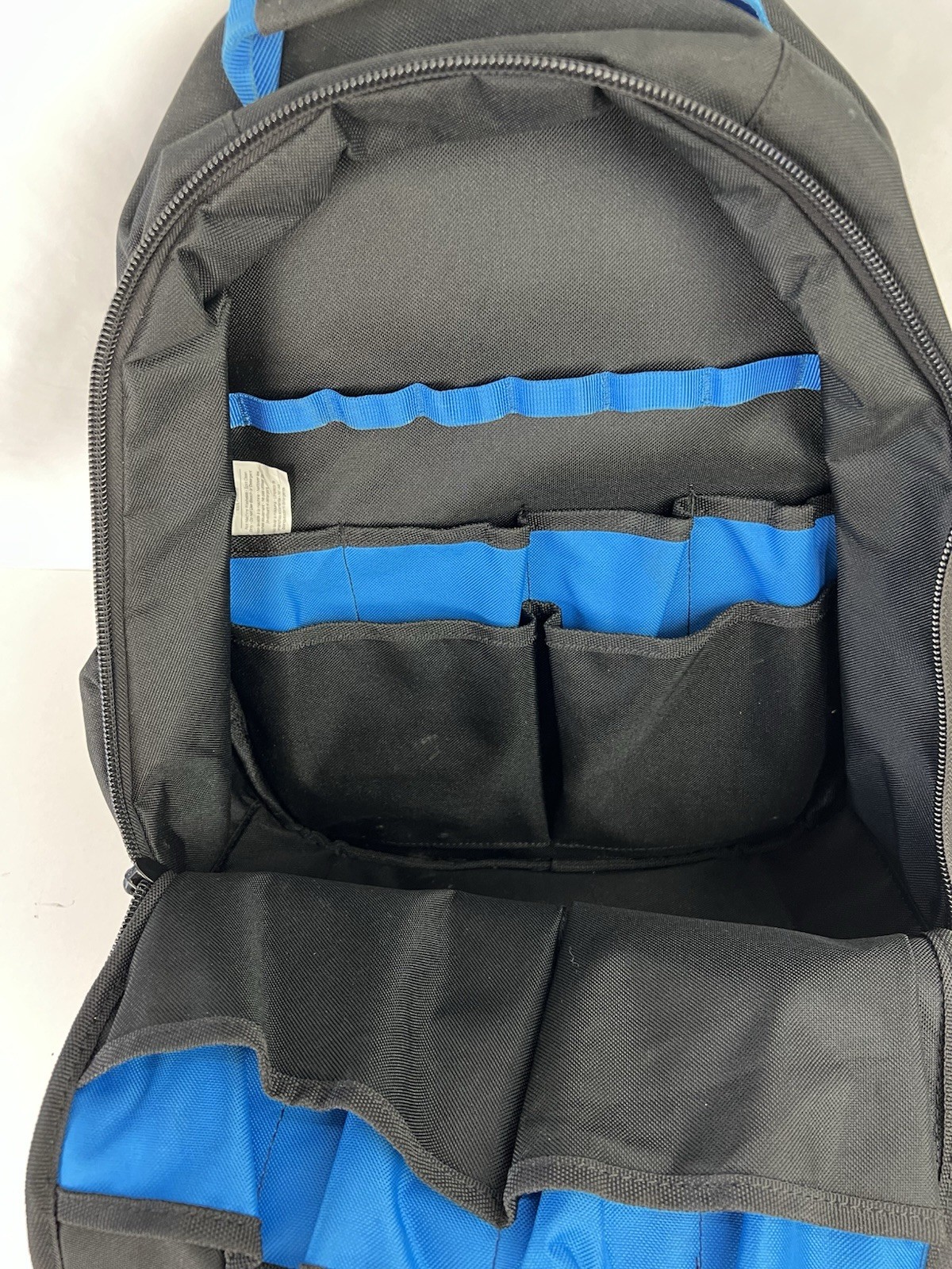 HART HSSB1 Tool Backpack Black/Blue/Gray Polyester Zip Closure 3