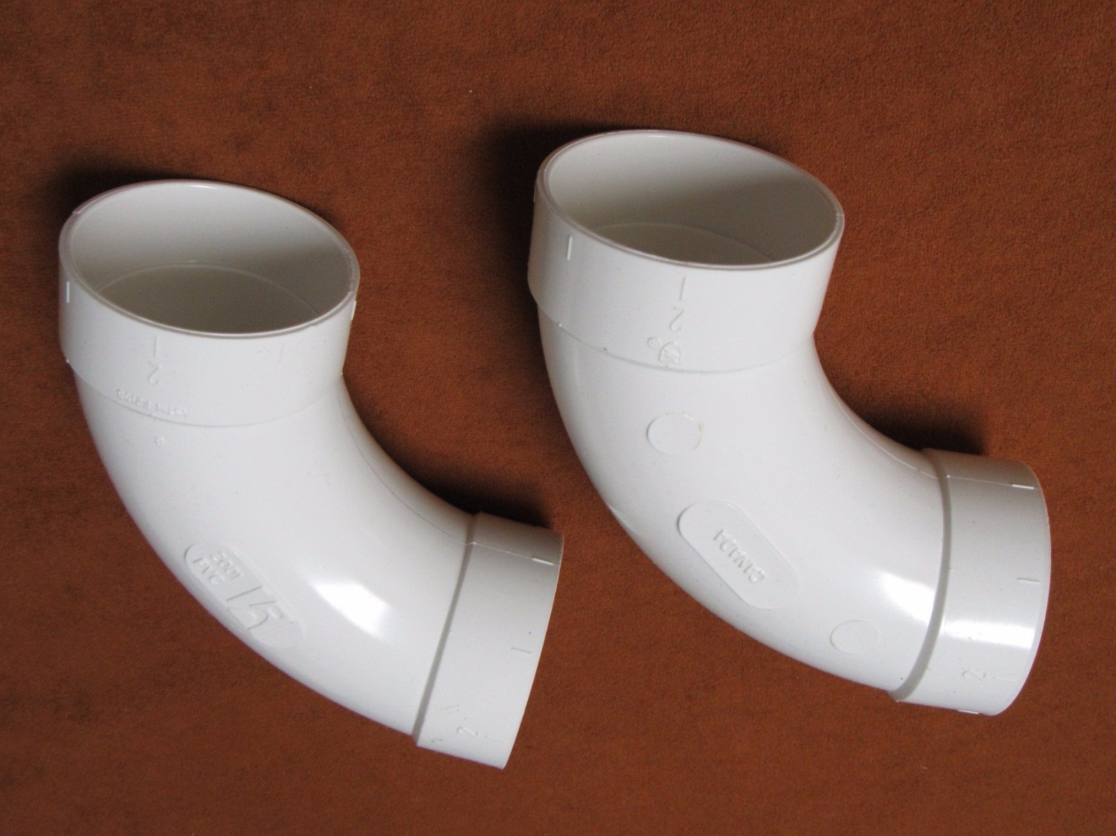 (2) 90 Sweep 2" Central Vacuum PVC Rough-in Fitting gallery