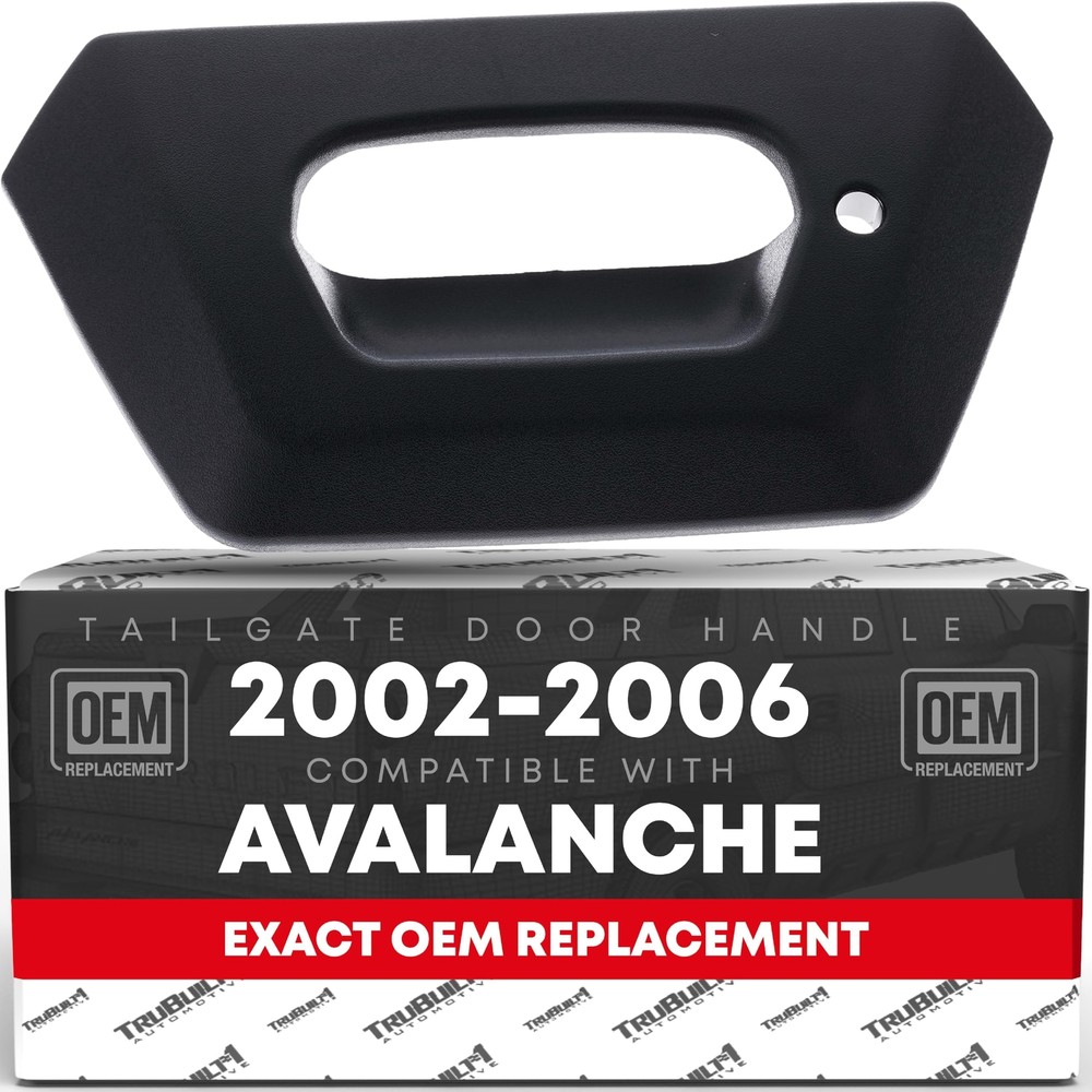 Tailgate Handle Bezel for Chevrolet Avalanche 1500, 2500 - Black Bezel