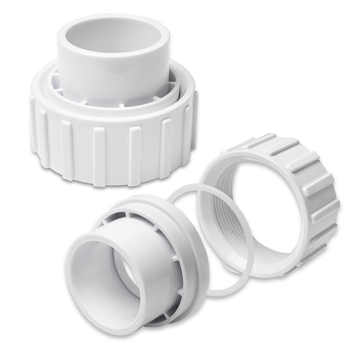 XtremepowerUS 2pcs Universal Union Replacement Socket 2" NPT x 1.5" / 2" Slip On gallery