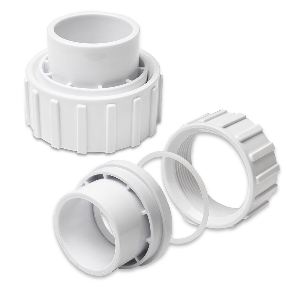 XtremepowerUS 2pcs Universal Union Replacement Socket 2" NPT x 1.5" / 2" Slip On