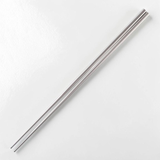 Katsuki Pure Titanium Chopsticks Plain Matte Silver 22.5cm Made in Japan gallery