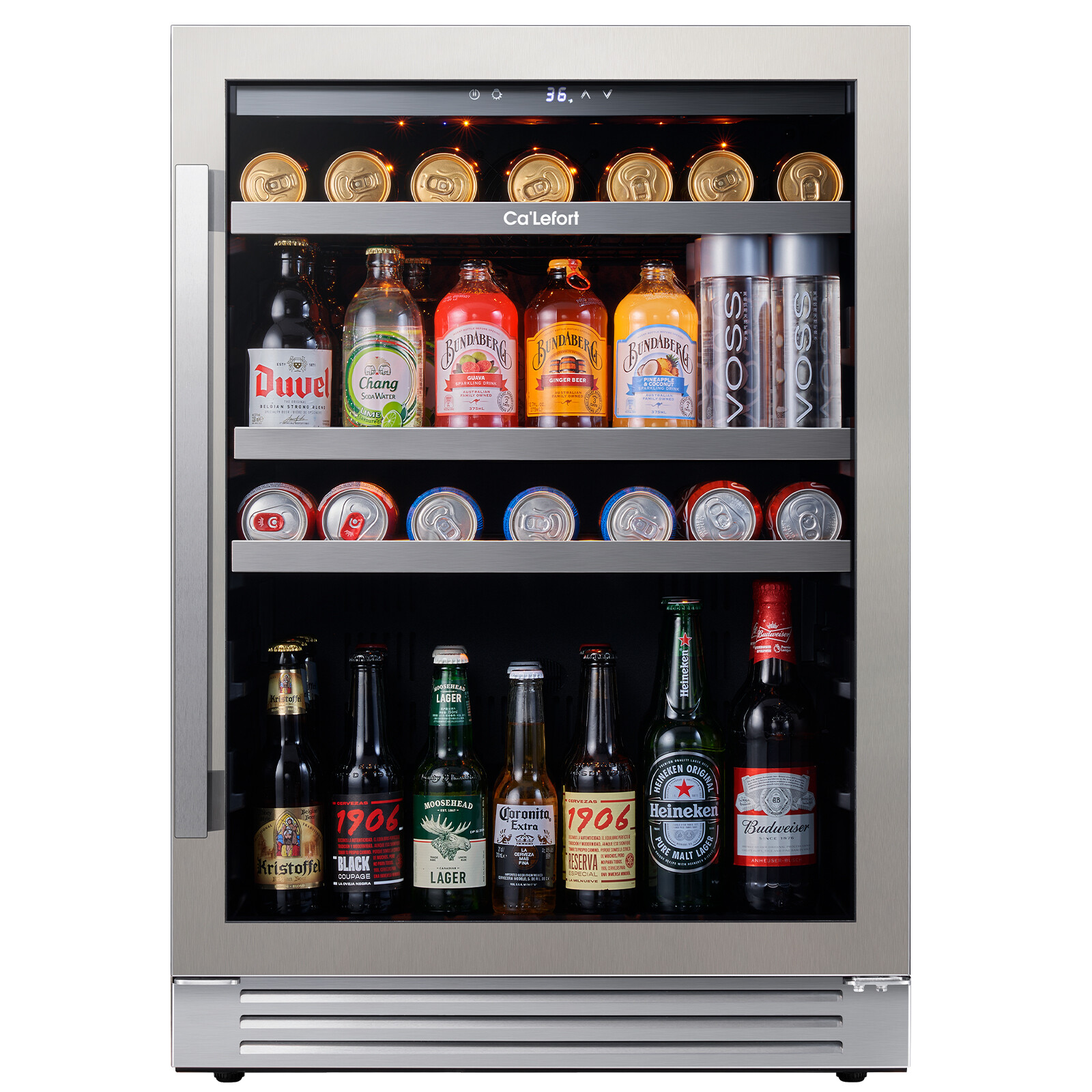 24" Ca'Lefort Beverage Refrigerator Cooler 180 Cans 34°F -54°F For Home/Kitchen gallery