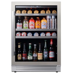 24″ Ca’Lefort Beverage Refrigerator Cooler 180 Cans 34°F -54°F For Home/Kitchen