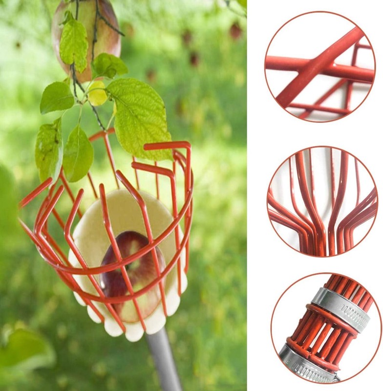 COCONUT Fruit Picker Tool, Fruit Picker with Basket and Pole Easy to Assemble gallery