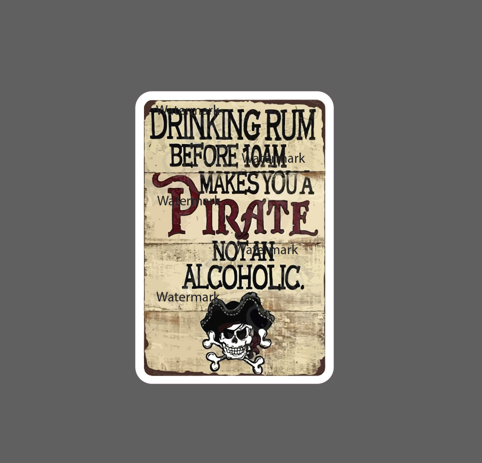 Pirate Rum Sticker Sailor Funny Waterproof - Buy Any 4 For $1.75 EACH Storewide! gallery