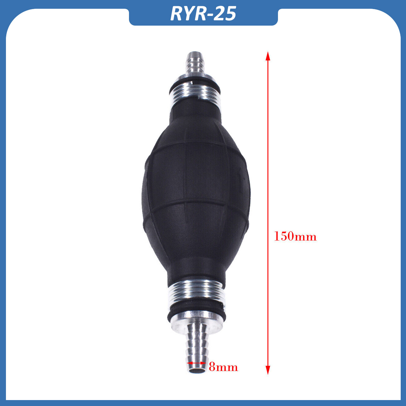 8mm 5/16 Straight Fuel Line Pump Primer Bulb For Boat Marine 9001080A gallery