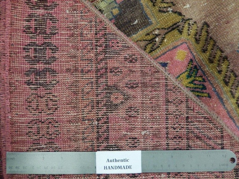 4x6' Red Antique Traditional Patchwork Rug 22151 gallery