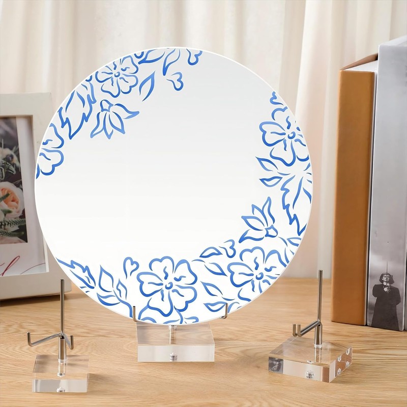 Adjustable Metal Arm Display Stand Easel w/Acrylic Base for Gemstones-Large, 3pk gallery