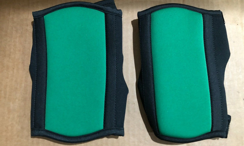KNEE PADS ADJUSTABLE WATERPROOF E9170 COLOR GREEN/BLACK NEW FREE SHIPPING gallery