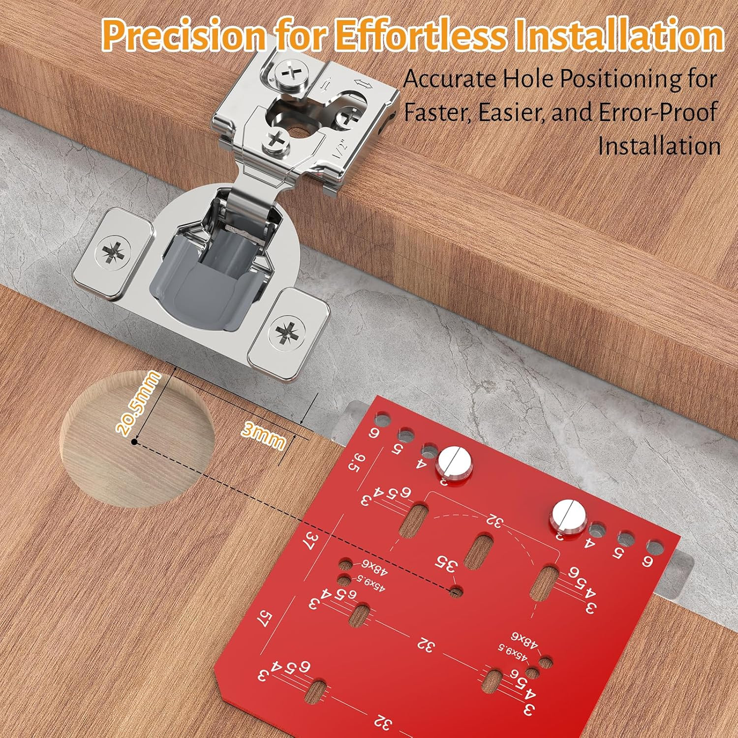 50 Pack Soft Close Concealed Hinges for Kitchen Cabinets - Satin Nickel Finish gallery