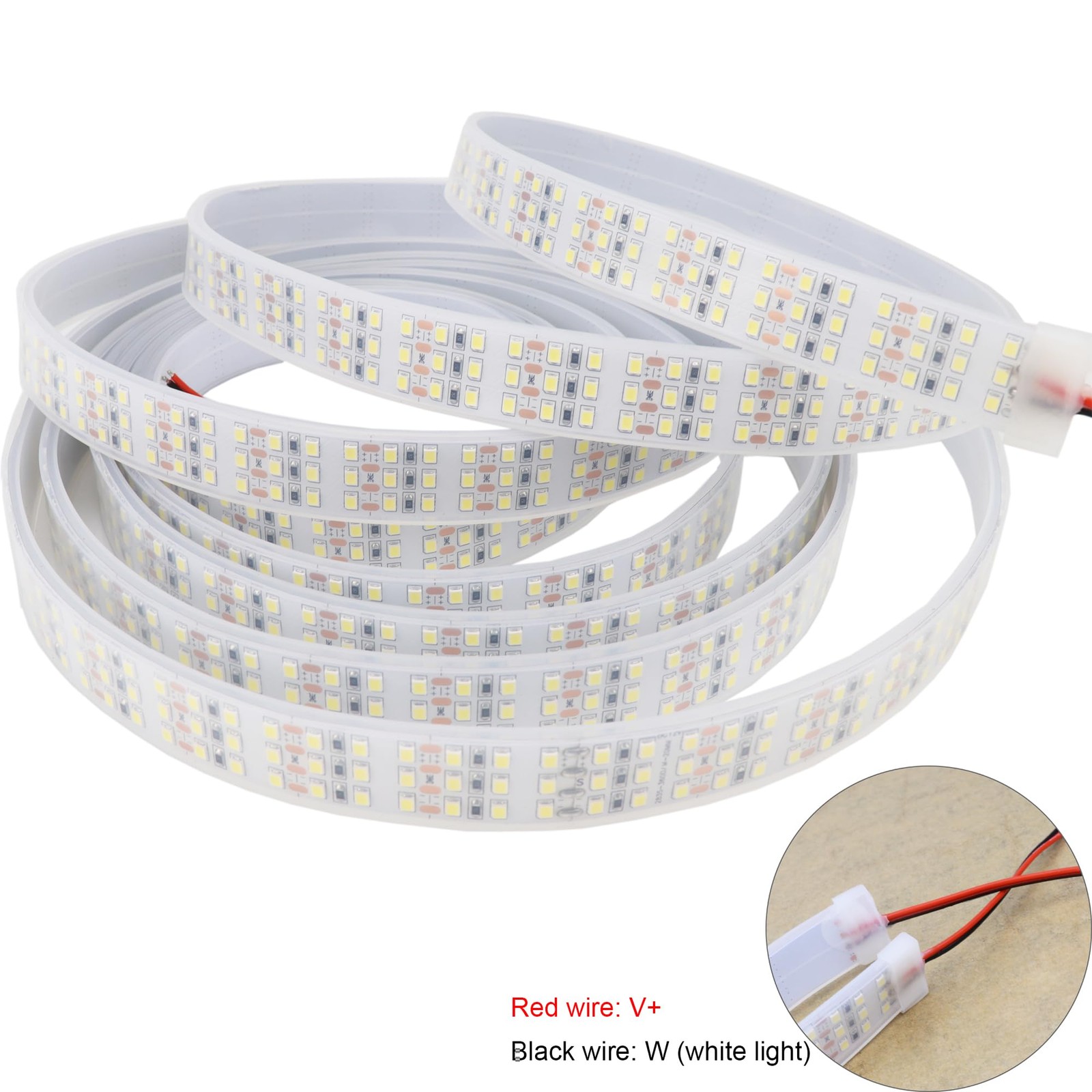16.4Ft Super Bright Triple Row LED Strip Lights DC12V 1800LEDs Dimmable Flexible gallery